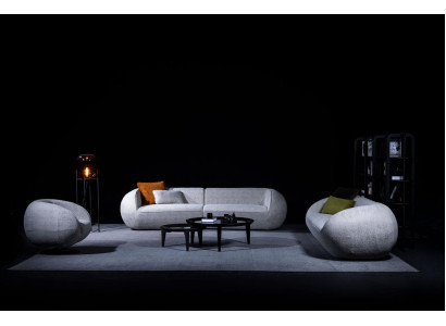 Three-seater sofa set armchair modern living room furniture upholstered sofa set