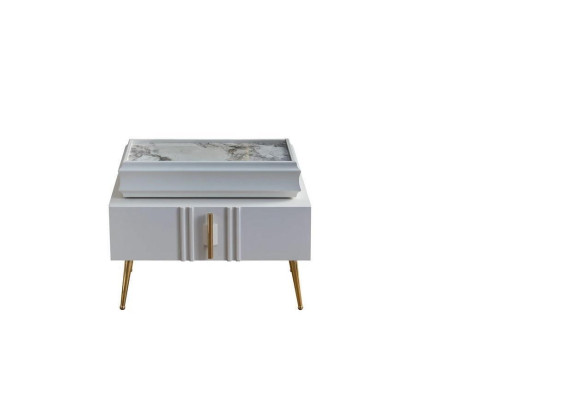 Exclusive nightstands designer furniture beige color in bedroom new