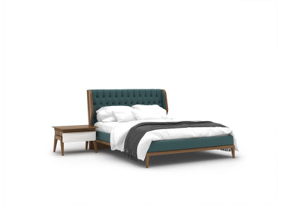 Bedroom set 3-piece luxury double bed 2x nightstands modern furniture