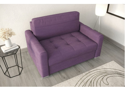 Armchair Relax Textile Lounge Club Upholstery Design Couch Sofa Seat Luxury Purple New