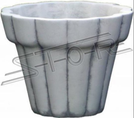 Flower basket, figures, flower vase, container, statue, garden, terrace, decoration