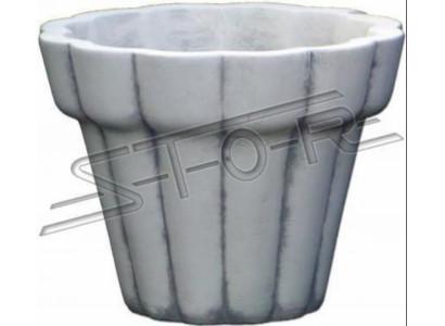 Flower basket, figures, flower vase, container, statue, garden, terrace, decoration