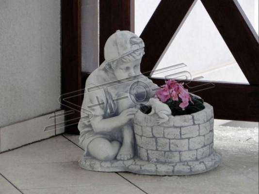 Flower pot plant container decoration garden nature flower pots vases figure