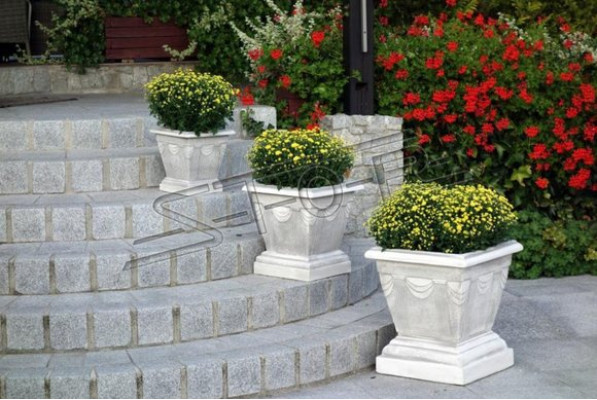 Flower vase, flower box, garden stone, decoration, decor, flowers
