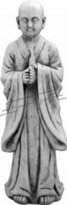 Buddha sculpture in stone look. Large decorative sculpture for garden figure.