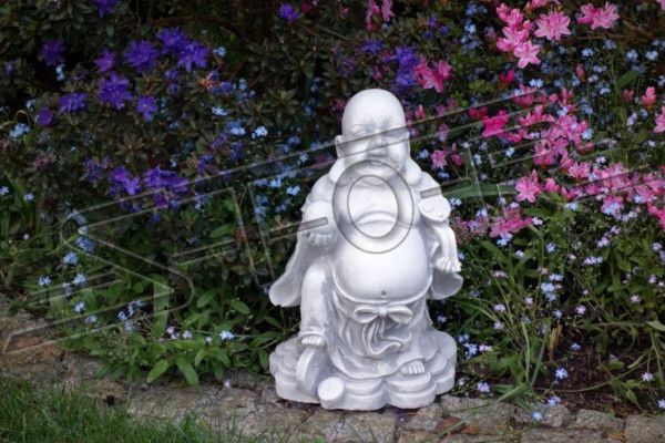 Buddha statue statues sculptures figure decoration garden silver terrace