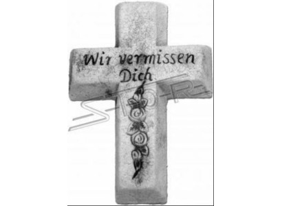 Decoration Cross Grave Decor Grave Ornament Stone Decoration Statue