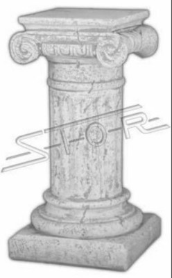 Decorative Column Pillars Stone Antique Style Roman Decor White Stand Pedestal
