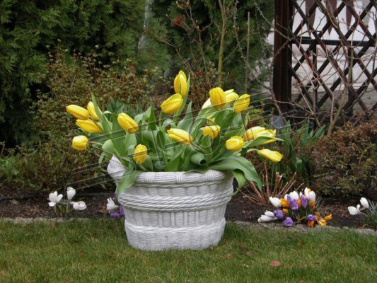 Design flower pot top decorative planter vessel pots figure face
