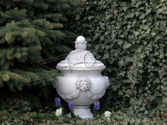 Design Flower Pot Top Plant Container Vessel Figures Pots Face Sculpture
