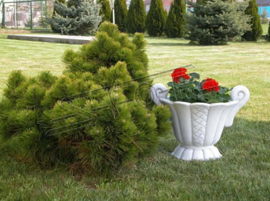 Design flower pot top plant decor tub vessel figure pots face sculpture