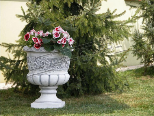 Design flower pot top planter decorative vessel pots figure face sculpture
