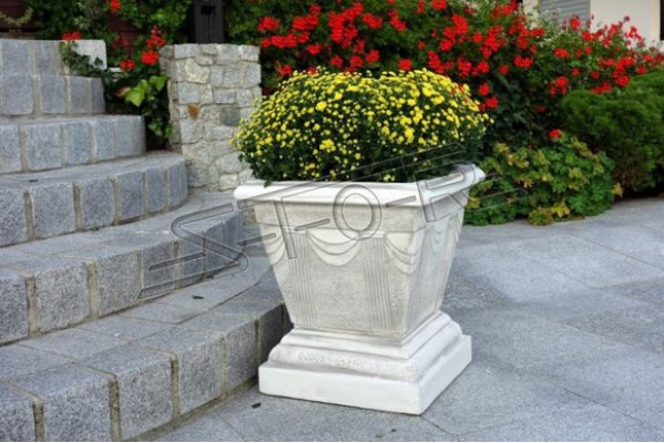 Design flower pot top planter container pots figure face decor sculpture