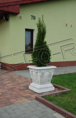 Design flower pot top planter container pots figure face decor sculpture