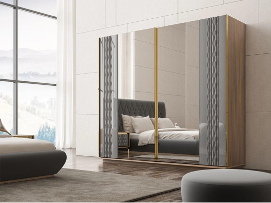 Design wardrobe bedroom luxury wood wardrobe modern furniture