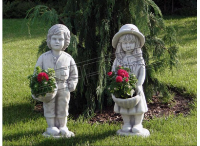 Figurine Flower Pot Decoration Plant Pots Flowerpots Decor Figurine Garden