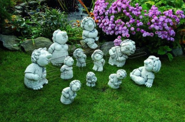 Figurine Flower Planter Pot Decoration Figurine Flower Pots Decor Garden