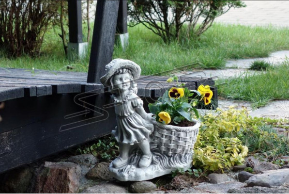 40cm Decorative Sculpture Design Figure Statue Garden Gray Figures Nature Statues