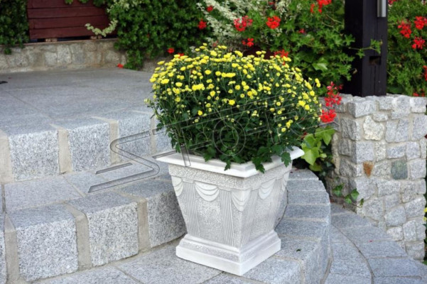 Figure White Flower Pot Plant Pot Figure Decoration Flowerpots Garden