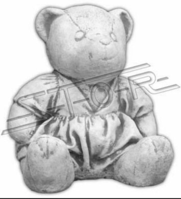 Garden decoration bear terrace stone sculpture statue decor