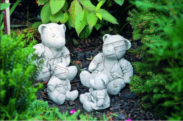 Garden Decoration Bear Terrace Stone Figures Nature Figure Decorative Statue