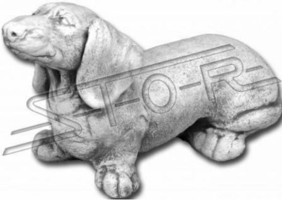 Garden decoration dachshund terrace figurines figurine decor statue