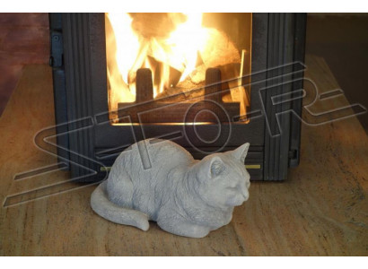 Garden Decoration Decorative Cat Terrace Stone Figures Figure Statue