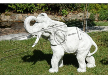 Garden decoration elephant terrace stone figurines statue decor