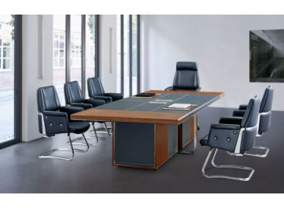 Modern XXL Office Conference Table Wood Dining Room Decor Meetings