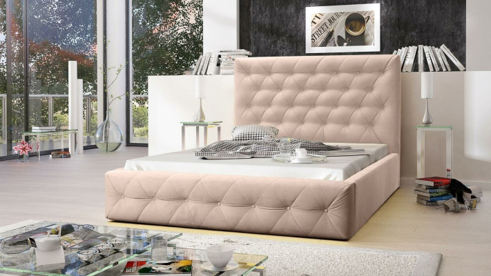 Modern wood designer bed noble furniture beds double new bedroom