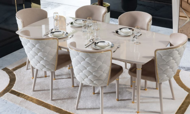 Dining room 6x chair set furniture set chairs dining set dining group furniture group backrest