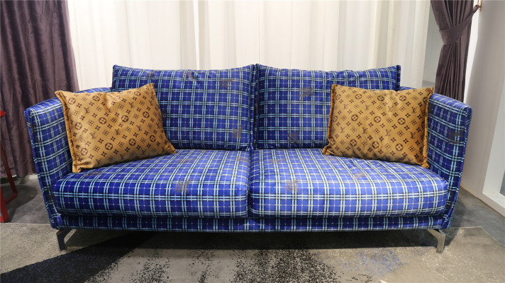 Design upholstery luxury seating sofa couch fabric sofa 2-seater new
