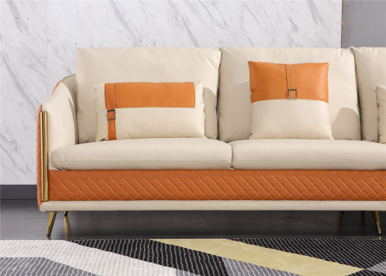 Corner sofa leather living landscape suite decor design modern sofa L-shape