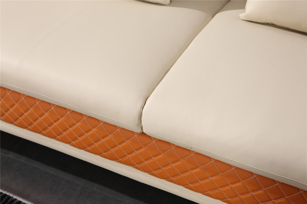 Corner sofa leather living landscape suite decor design modern sofa L-shape