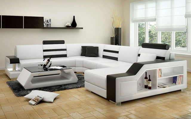 Corner sofa couch upholstery corner set living landscape leather design corner U shape