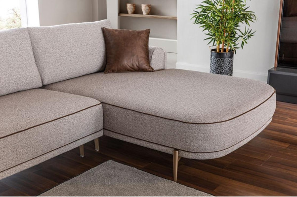 Fabric sofa corner sofa L-shaped sofa fabric sofas gray modern living room furniture