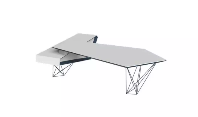 Office study corner desk coffee table sideboard modern white