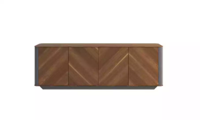 Office room desk dresser sideboard modern wood brown