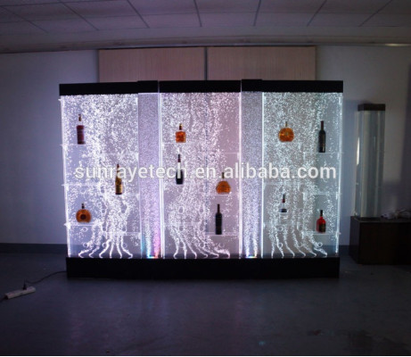 LED Shelf Bar Water Wall Deco Column Illuminated Water Walls Bar Counter