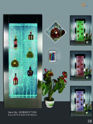LED water wall bar shelf column water column counter shelf decor designer