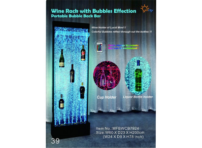 LED regal bar water wall column partition wall water walls bar counter