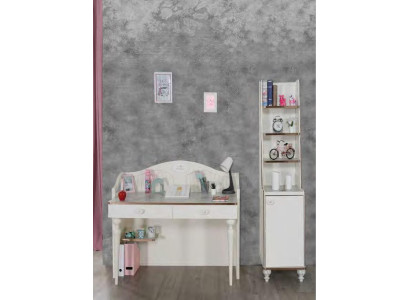 Bookcase Desk Teen Room Furniture Shelves in Children's Room 2-Piece Set