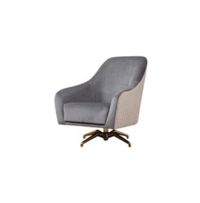 Designer armchair upholstery fabric modern living room luxury wood furniture swivel chair new