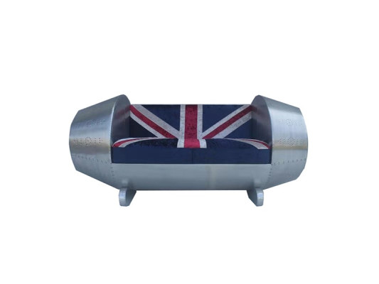 Aluminum Sofa Leather Sofa Furniture Airplane Jet Engine Luxury Furniture Jack Union New