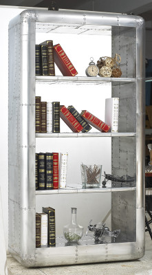 Aviator Furniture Aluminum Shelf Luxury Designer Cabinet Shelves