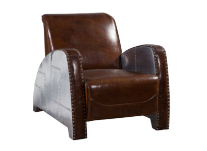 Cocktail armchair leather vintage leather armchair armchair aviator lounge club furniture sofa
