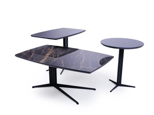 Living room set 3-piece luxury coffee table 2x side table table furnishings