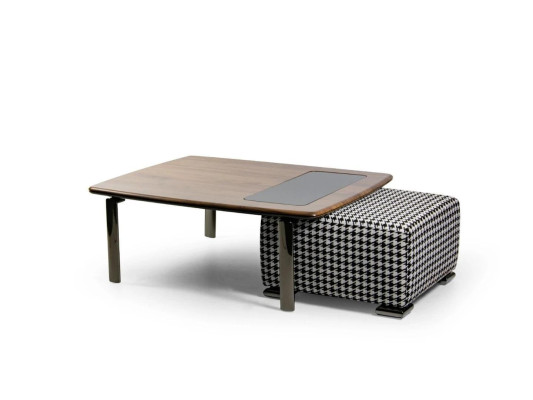 Complete Design Modern Coffee Table with Ottoman Living Room Furniture