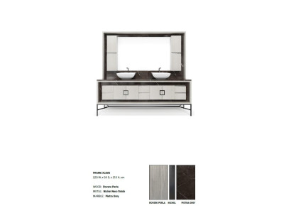 Bathroom cabinet gray bathroom furniture shelf bathroom cabinet wooden shelves
