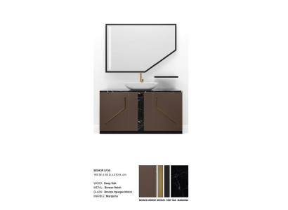 Bathroom cabinet Brown Bathroom furniture Shelf Bathroom cabinet Wooden shelves Furniture